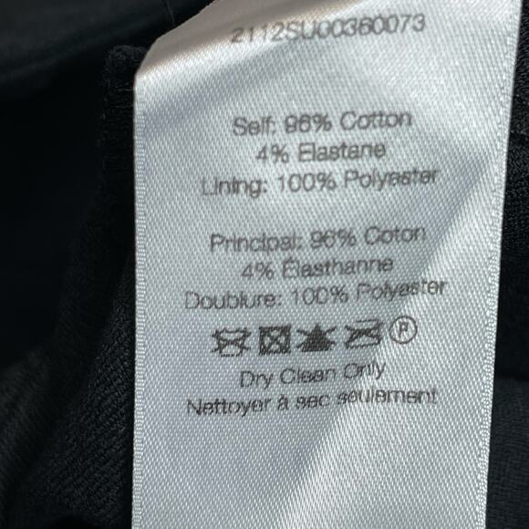 Veronica Beard  Jupiter Slim-Leg Pant size 4 Mid-Rise Front-Seam Trouser Black - Picture 9 of 9